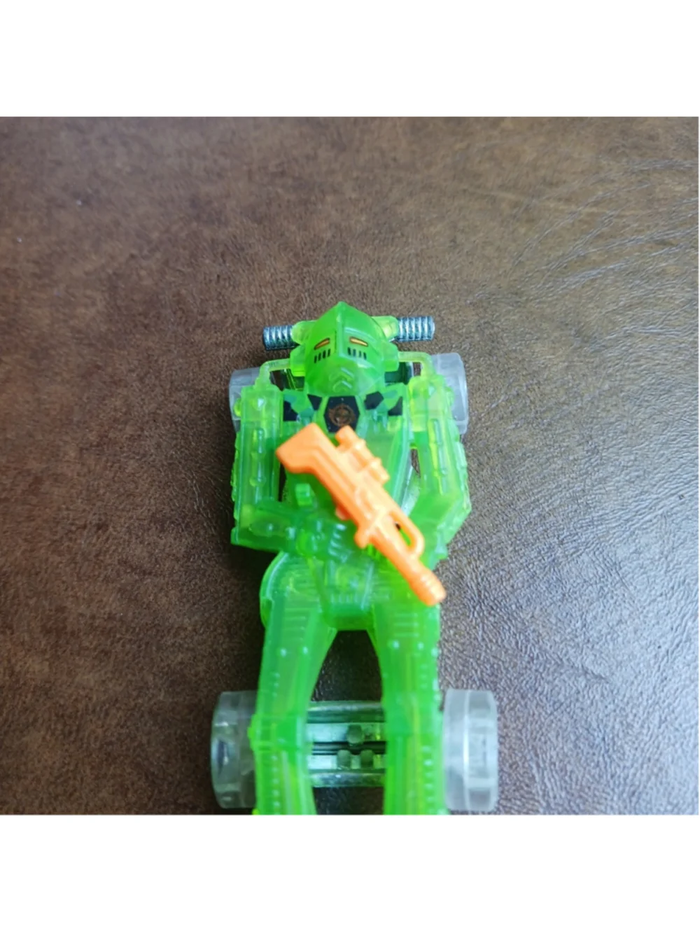 VTG 1989 Hot Wheels Street Beasts Zombot Green Orange Robot Transformer Type